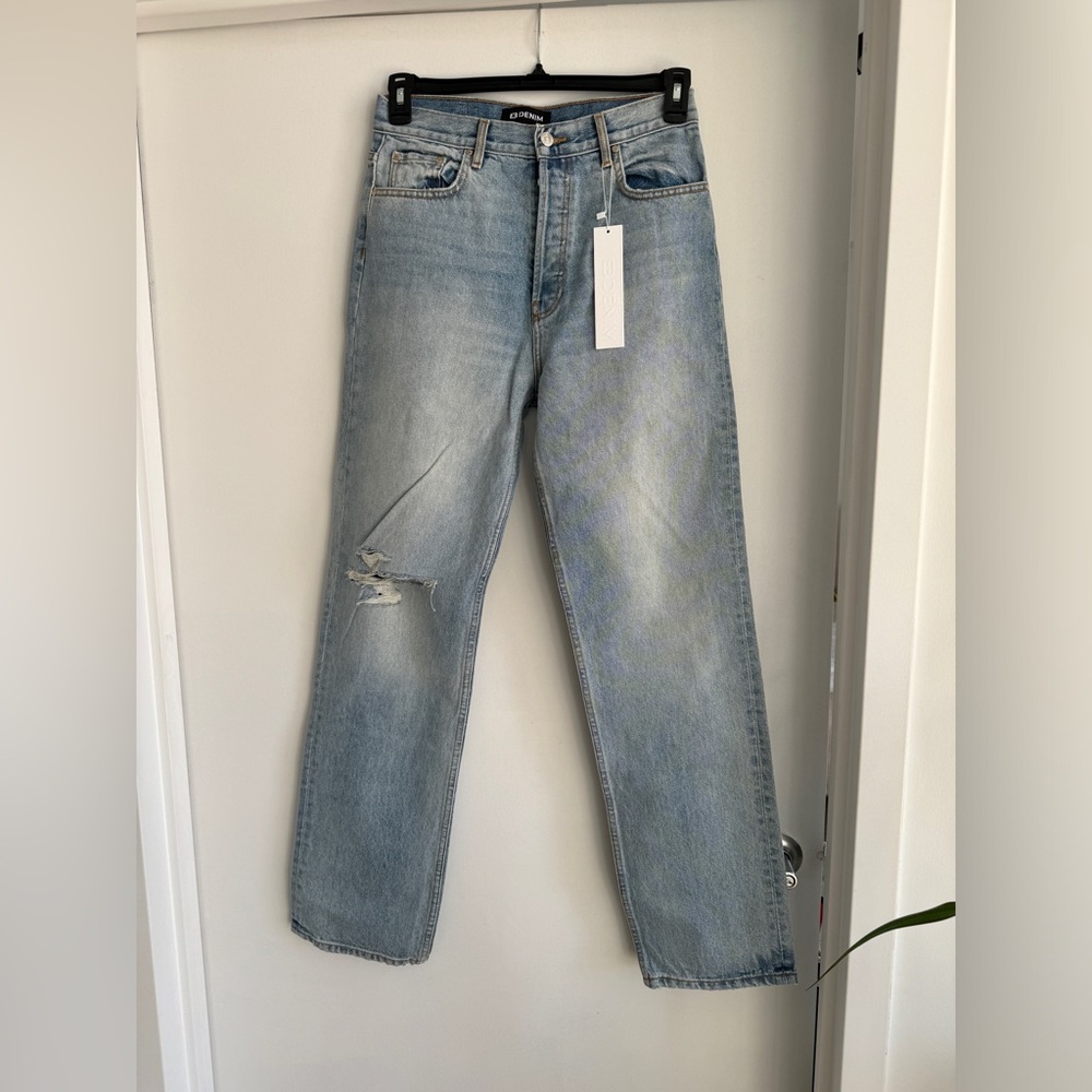 EB Denim “Highland” High Rise Straight Leg Jeans, size 28